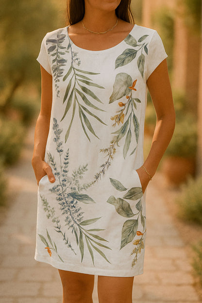 Ranya™ | Vestido Elegante de Lino y Algodón Natural