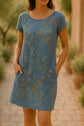 Ranya™ | Vestido Elegante de Lino y Algodón Natural