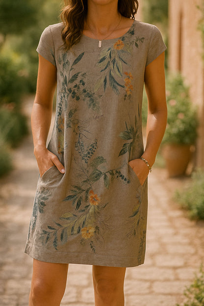 Ranya™ | Vestido Elegante de Lino y Algodón Natural