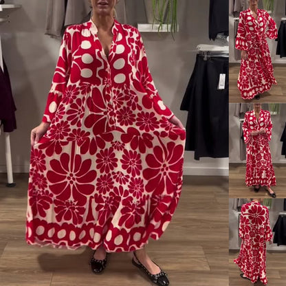 Cora™ | Elegante Maxi Jurk met Print
